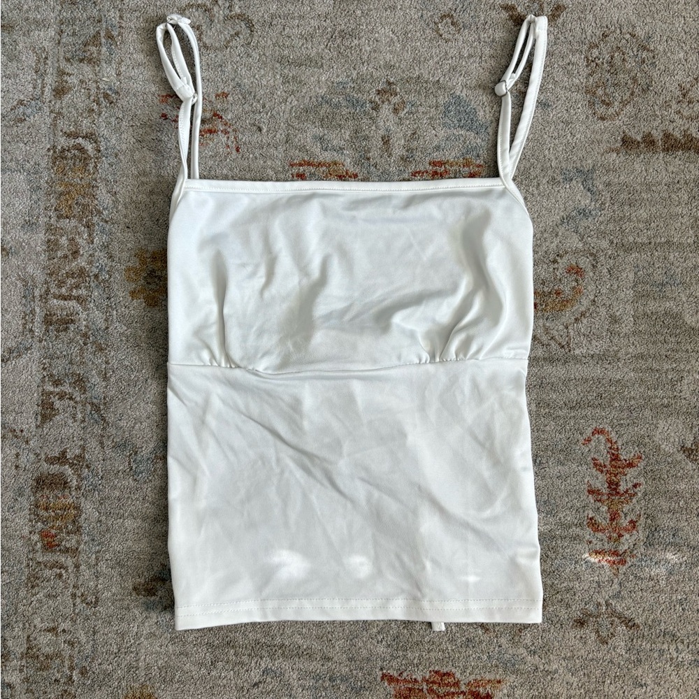 White Spaghetti Strap Top
